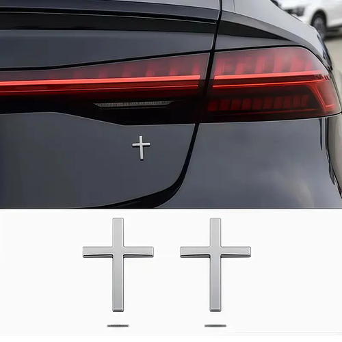 🚗✝️Christian Cross Sticker, Car Exterior Decorative(Buy one get one free, applicable to all models）