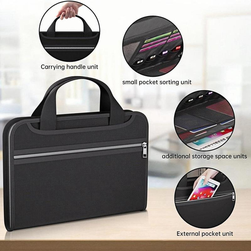 🔥 Fireproof & Waterproof File Bag – Keep Your Documents Safe Anywhere! 📁