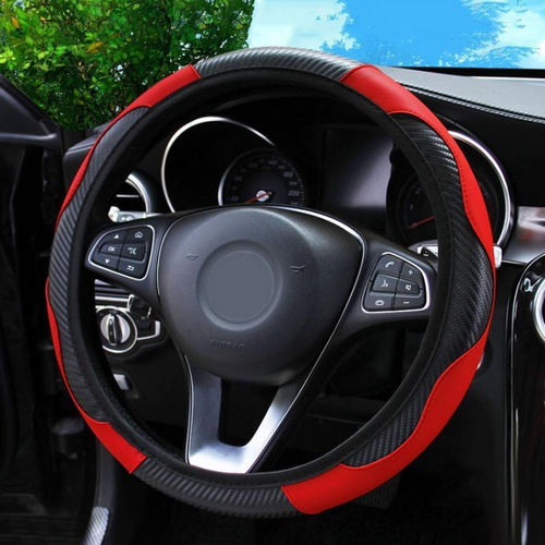 🚗Breathable Leather Car Steering Wheel Cover – Anti-Slip, Stylish & Protective（Suitable for any car model）