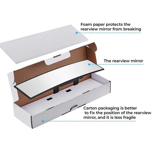 11.81Wide-Angle Panoramic Rearview Mirror – Drive Safer, Eliminate Blind Spots 🚗✨
