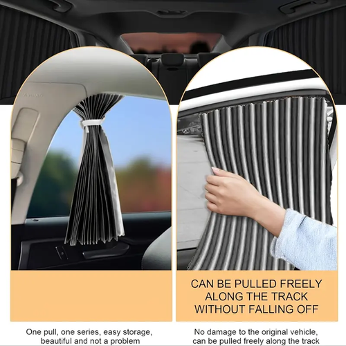 4-Pack Car Sun Visor Window Privacy Magnetic Sunshade Windshield Sunshade Protection Heat Insulation Side Visor (Suitable for Any Car Model)🚗