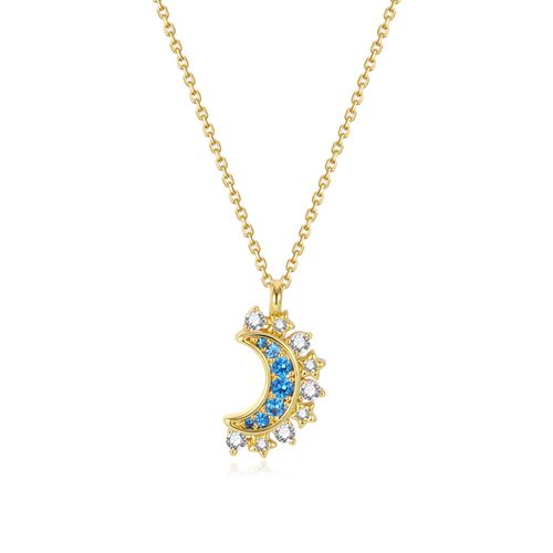 Gold Plated Sun&Moon Necklace