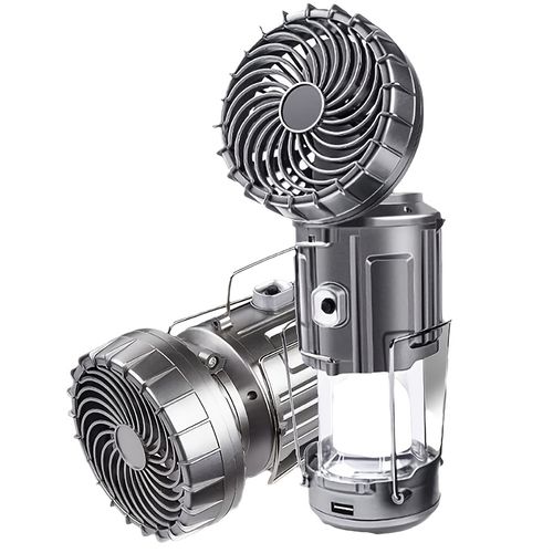 3 in 1 LED Camping Lantern With Fan, Lantern for Emergency, Power Outages, Hiking, Portable Camp