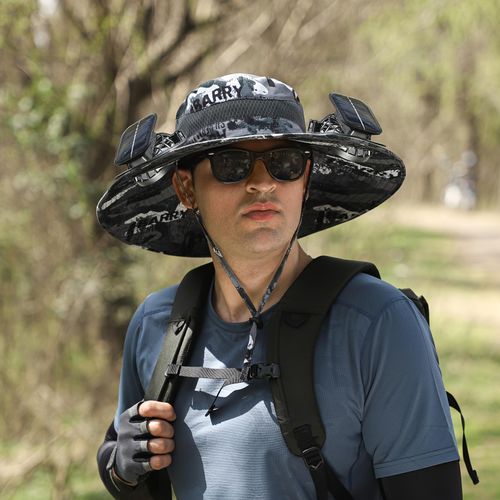 Solar-Powered Fan Hat