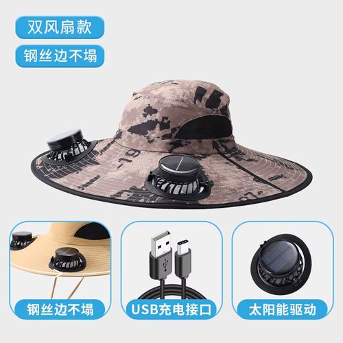 Solar-Powered Fan Hat