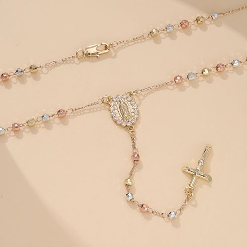 Virgin Mary Cross Necklace