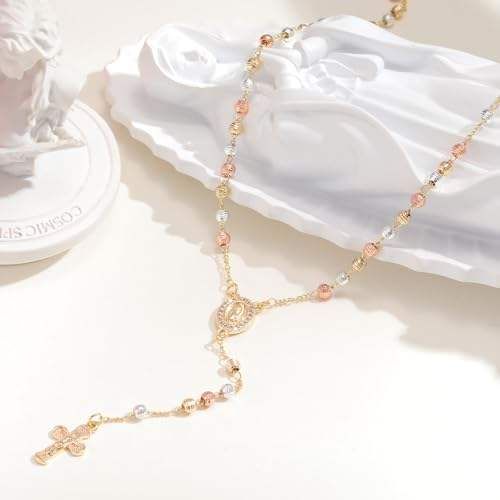 Virgin Mary Cross Necklace