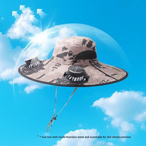 Solar-Powered Fan Hat