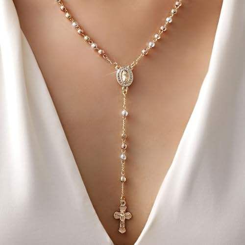 Virgin Mary Cross Necklace