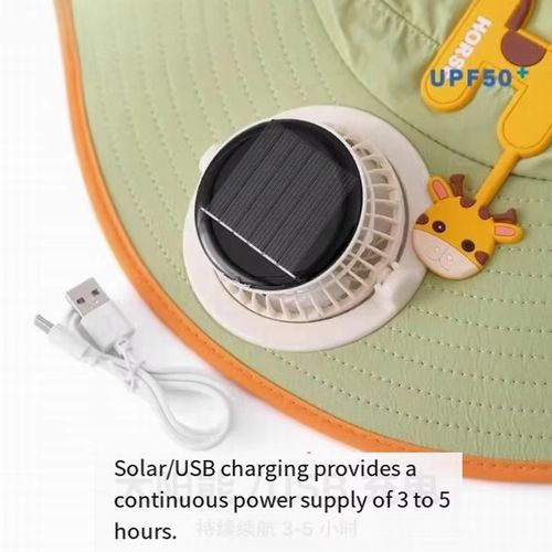 Children's Solar-Powered Fan Hat