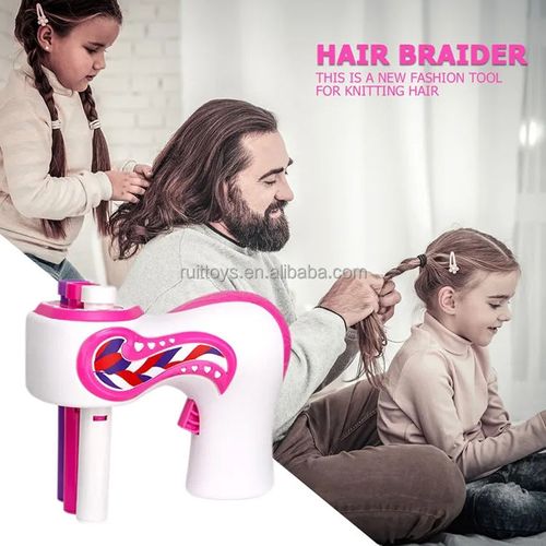 3-in-1 Automatic Hair Braider & Twister Kit, Professional Electric Hair Weaver with Beads & Gems, DIY Fashion Styling Tool for 2-Strand & 3-Strand Braids, Creative Hair Decoration Set