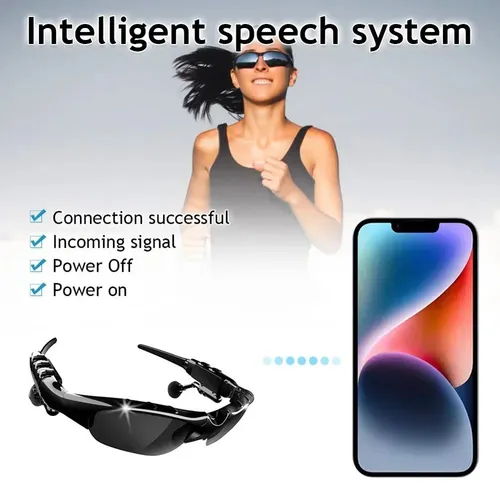 BT 5.0 Smart Audio Glasses Outdoor Sports Cycling Surround Sound Headphones Listening to Music Calling Polarized Sunglasses
