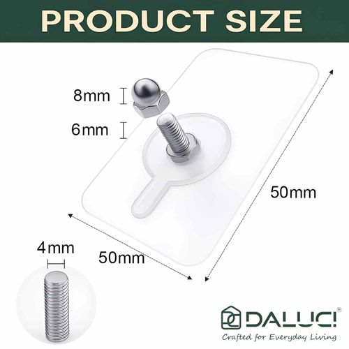（30PCS）Acrylic photo wall hooks, stainless steel and ceramic self-adhesive smooth lightweight wall hooks, easy to install.