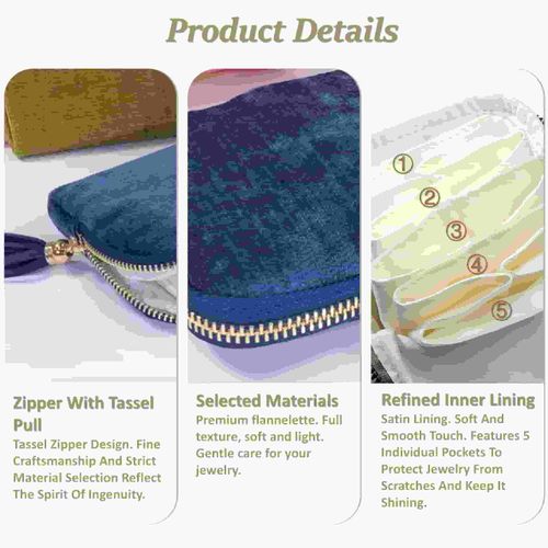 Mini Pocket-Sized Jewellery Bag Multi-Functional Lipstick Small Bag Makeup Bag for Powder Foundation & Jewelry Storage Item