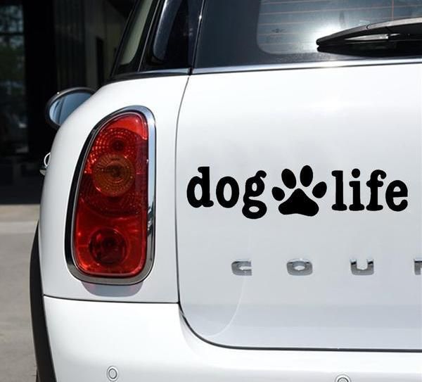 Dog Life Vinyl Decal Stickers