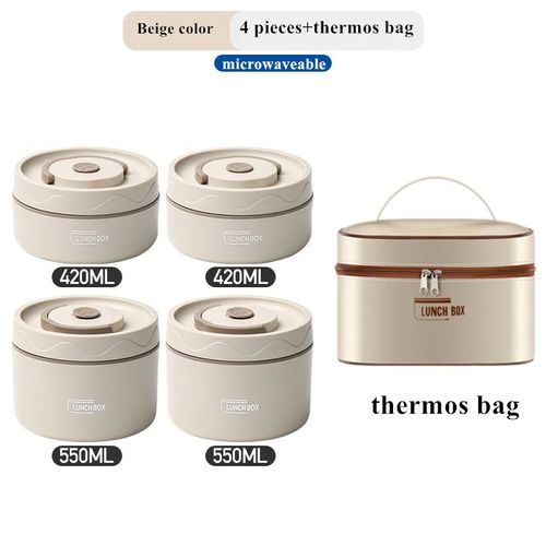 （🔥🔥🔥Active price）Portable insulated lunch box 304 stainless steel 2.3.4 Floor Food Storage Lunch box set can be microwave heated