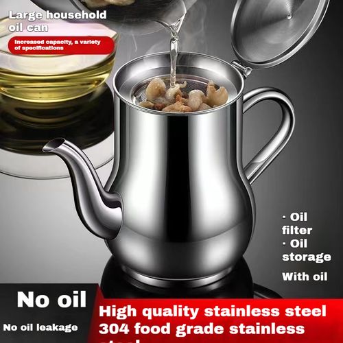 304 food grade stainless steel filter oil pot large capacity cooking oil filter