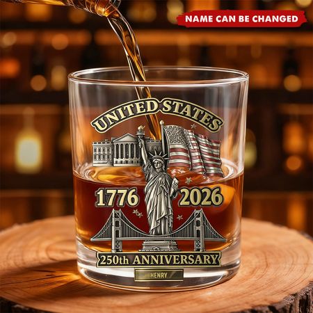 250th Anniversary - Personalized Whiskey Glass