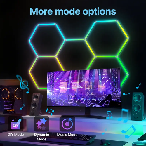 RGB hexagonal light