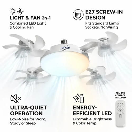 Socket Ceiling Fan Light