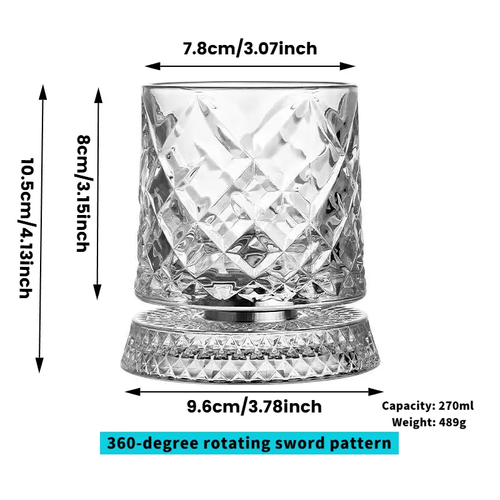 Spinning Crystal Glass