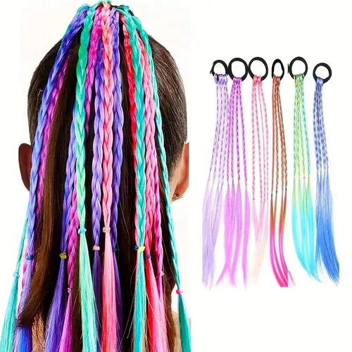 Colorful Braided Hair Ties