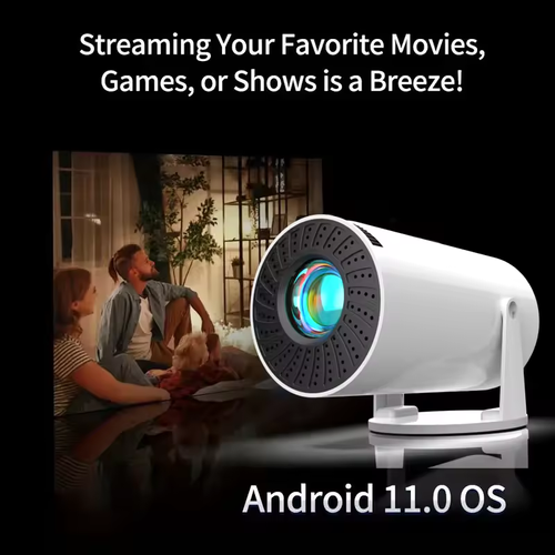 HY300Android 11 Mini Projector 4K HD Home Theater