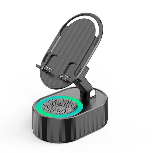 Portable Smart Woofer Wireless Bluetooth Speaker Phone Stand Flexible Desk Phone Stand Holder with Speaker and Power Bank