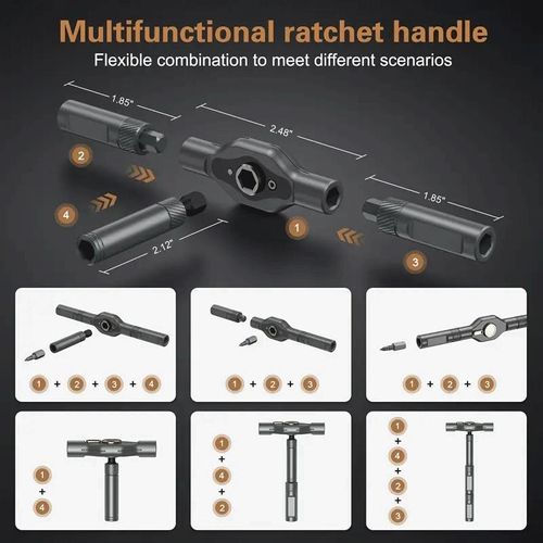 24 in 1 Magnetic Screwdriver Set with Strong Bits and Non Slip Grip for Professional Repair