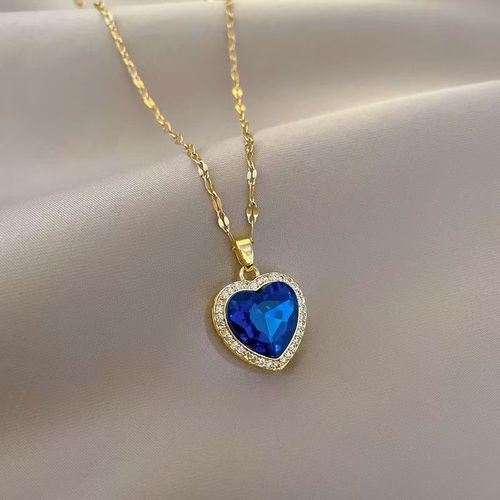 💕💎🎁Sapphire necklace+ Luxury Gift Box – Ready for Surprise Gift