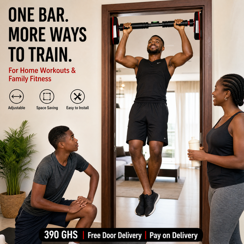 💪🏠 Adjustable No-Drill Door Pull-Up Bar – Easy Installation, Strong Support, Home Gym for Pull-Ups, Abs & Full Body Workout