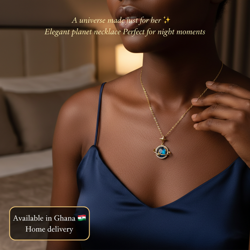 🌍 🎁🌌 Galaxy Treasure Necklace – Comes in a Beautiful Gift Box