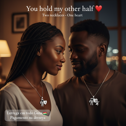 💑💎 Couple Necklace Set – Buy 1 Get 1 FREE (2 Pieces)