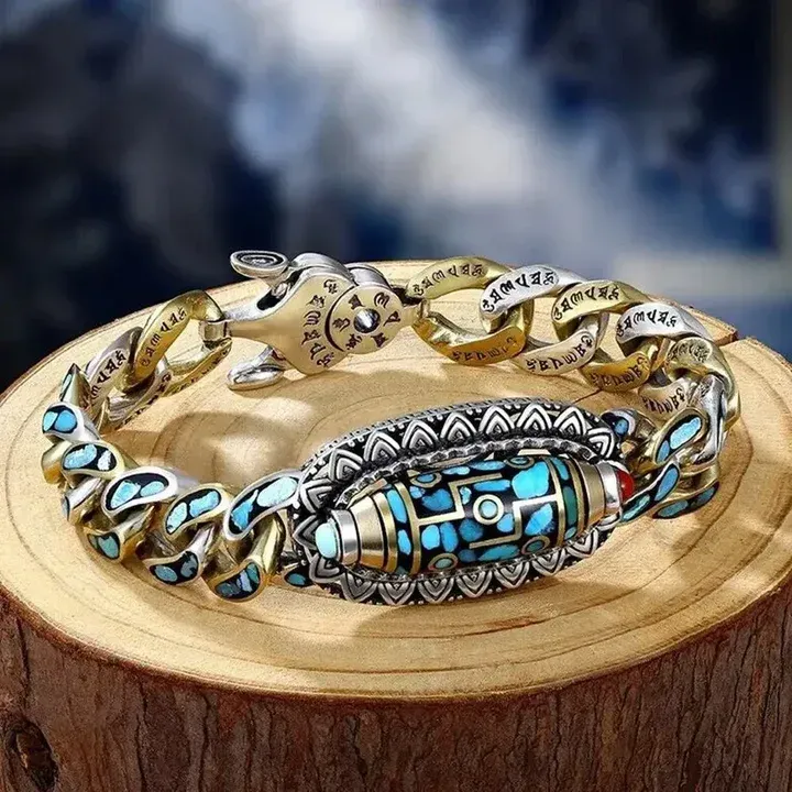 Jewelance™ MantraBracelet – Rotatable Timeless Symbolic Mantra Bracelet