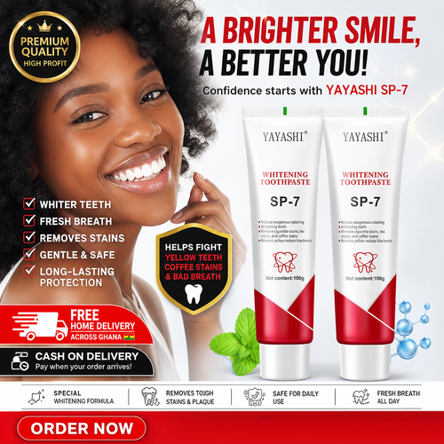 ✨ 7 Days To A Brighter Smile! YAYASHI SP-7 Premium Whitening Toothpaste, Eliminates Coffee Tea And Smoking Stains, Safe For Daily Use