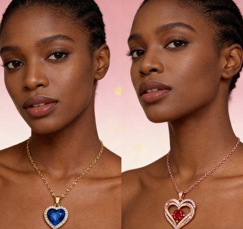 💖 925 Silver Heart Necklace with Gift Box 🎁