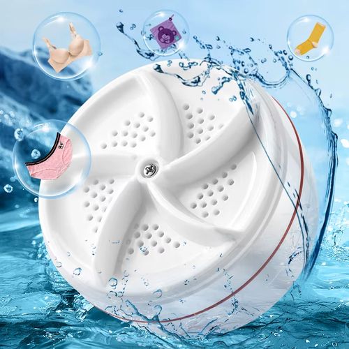 🧼⚡ Turbo Spin Mini Washer – Clean Clothes in Minutes
