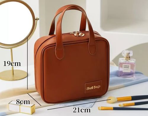 🤎✨ Big, Beautiful & Strong – Brown Makeup Bag Every Woman Needs