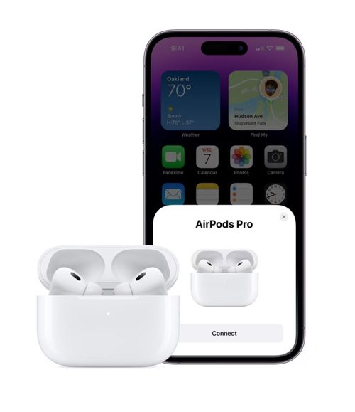 Apple AirPods Pro  Wireless Ear Buds with USB-C Charging, Up to 2X More Active Noise Cancelling Bluetooth Headphones, Transparency Mode, Adaptive Audio, Personalized Spatial Audio