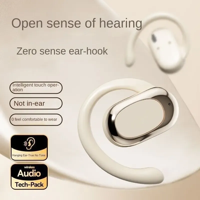 OWS Smart Touch In-Ear Wireless Bluetooth Headset with LED Battery Indicator Open Type JL Chipset Wireless Charging Function