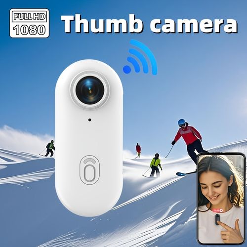 1080P Thumb Camera WiFi Body camera with 32GB Memory card Outdoor Action camera Vlog camera 1920*1080P Video, Ideal for Cycling, Hiking