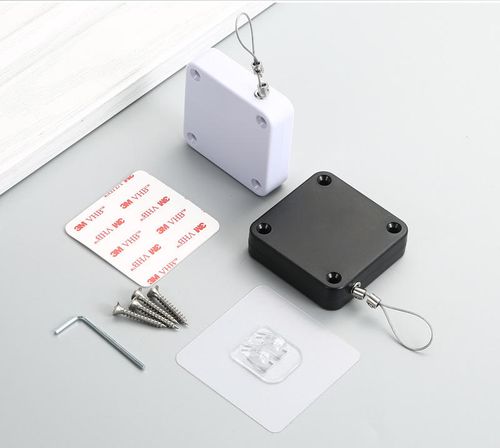 2pcs  &  Simple Door Closer Automatic Buffer Adjustable Stainless Steel Spring Automatic Return Automatic Door Closer