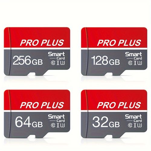 2pcs&128MB|256MB  MicroDrive High-Speed Memory Card Card - U3 Class 10,  Gray Red, with SD Adapter, Ideal for Smartphones & Tablets, Micro Sd Card Adapter, MICRODRIVE 复制