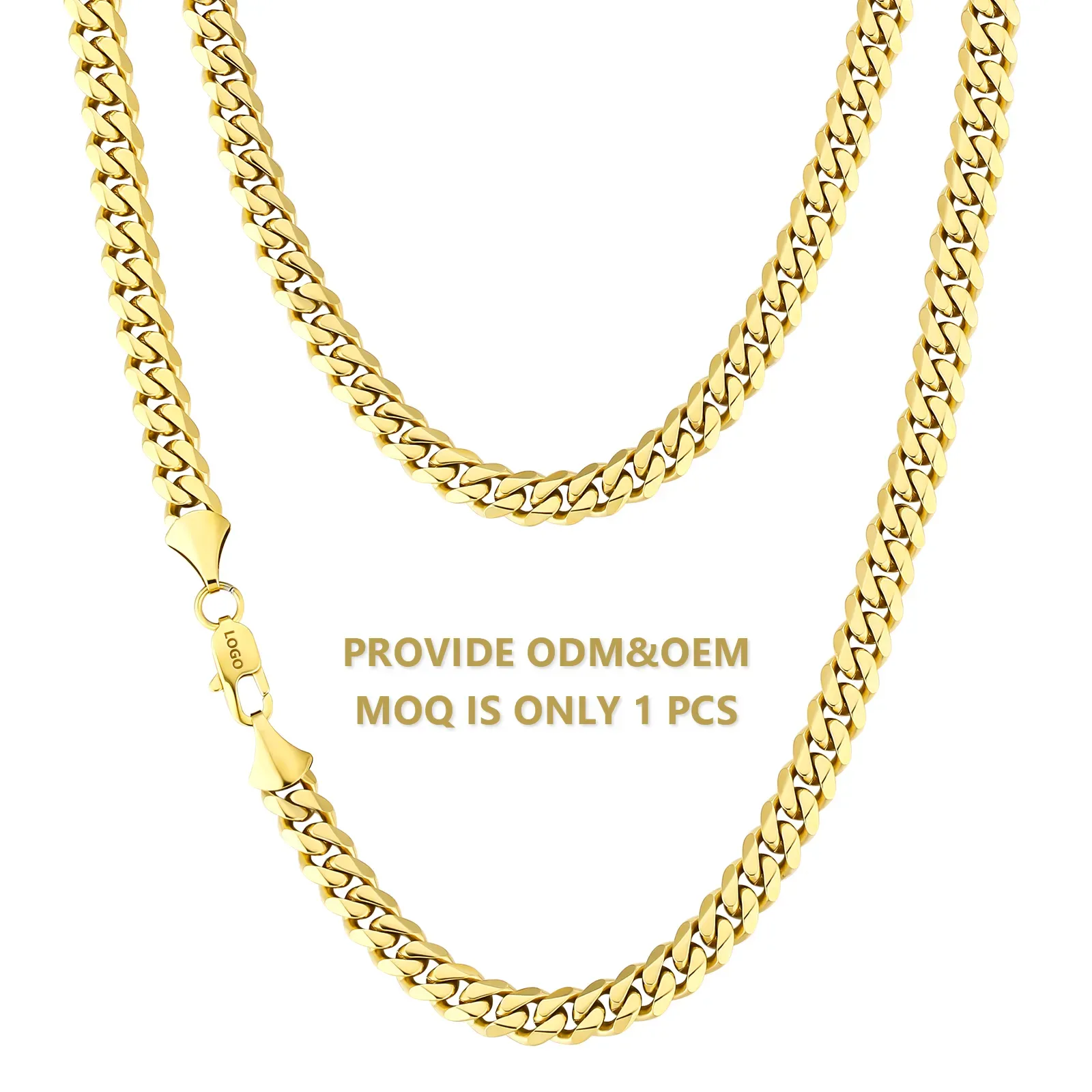 ✨ AFRI-GOLD CUBAN CHAIN: Luxury Shine, African Price!⚡18K Heavy Gold Plating • Sweat-Proof • Adjustable 21-50cm • 56g Solid