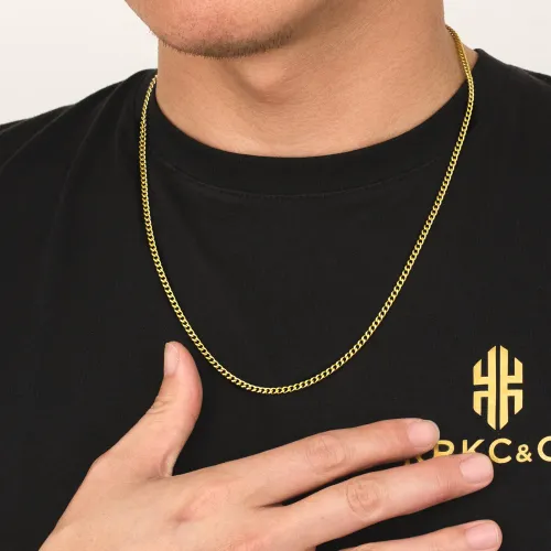 ✨ AFRI-GOLD CUBAN CHAIN: Luxury Shine, African Price!⚡18K Heavy Gold Plating • Sweat-Proof • Adjustable 21-50cm • 56g Solid