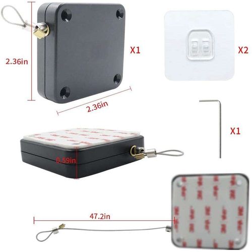 2pcs  &  Simple Door Closer Automatic Buffer Adjustable Stainless Steel Spring Automatic Return Automatic Door Closer