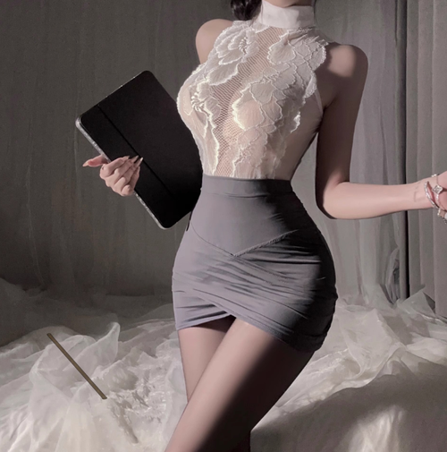 Sexy Clothing for Women Skirt Passionate Temptation Set, Sexy Hollow Out Ladies' Sexy Clothing