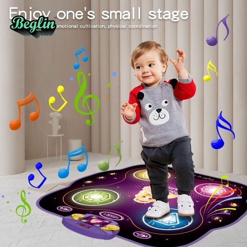 Musical Play Mats Kids Educational Games Toys Dancing Challenge Play Mat Electronic Blanket Touch Dance Play Mat