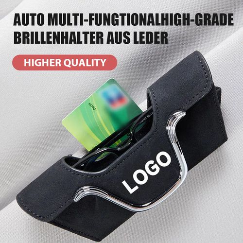 Auto-Multifunktionsbrillenhalter aus hochwertigem Leder