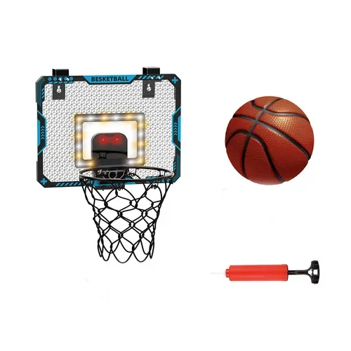 Indoor Basketball Hoop for Kids and Adults Mini Basketball Hoop with Electronic Scoring Basketball Board